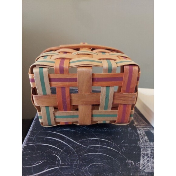Country Woven Baskets The Grand Basket Gently Used Small Wood Basket Home Decor - Picture 4 of 7